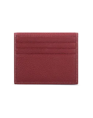 Minimalist Women Red Leather Slim Card Holders Small Card Wallet Cute Card Holder Credit Card Holder For Women