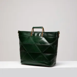 Origami Large Tote - Hunter Green