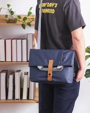 Oxford fabric Mens Side Bag Blue Handbag Tote Bag Messenger Bag Tote For Men