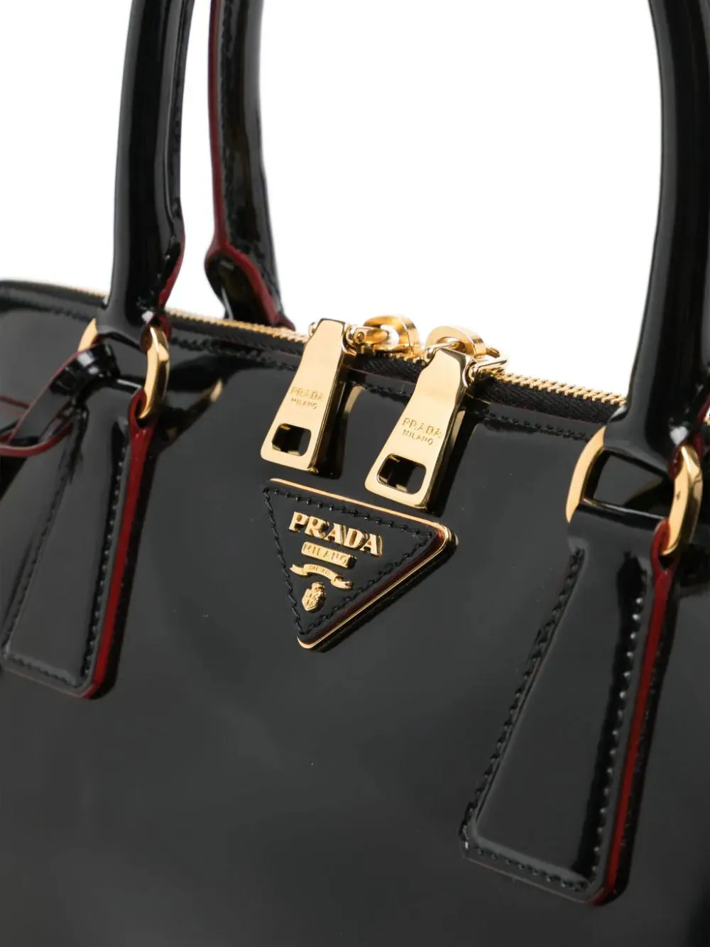 Patent Promenade Top Handle Bag
