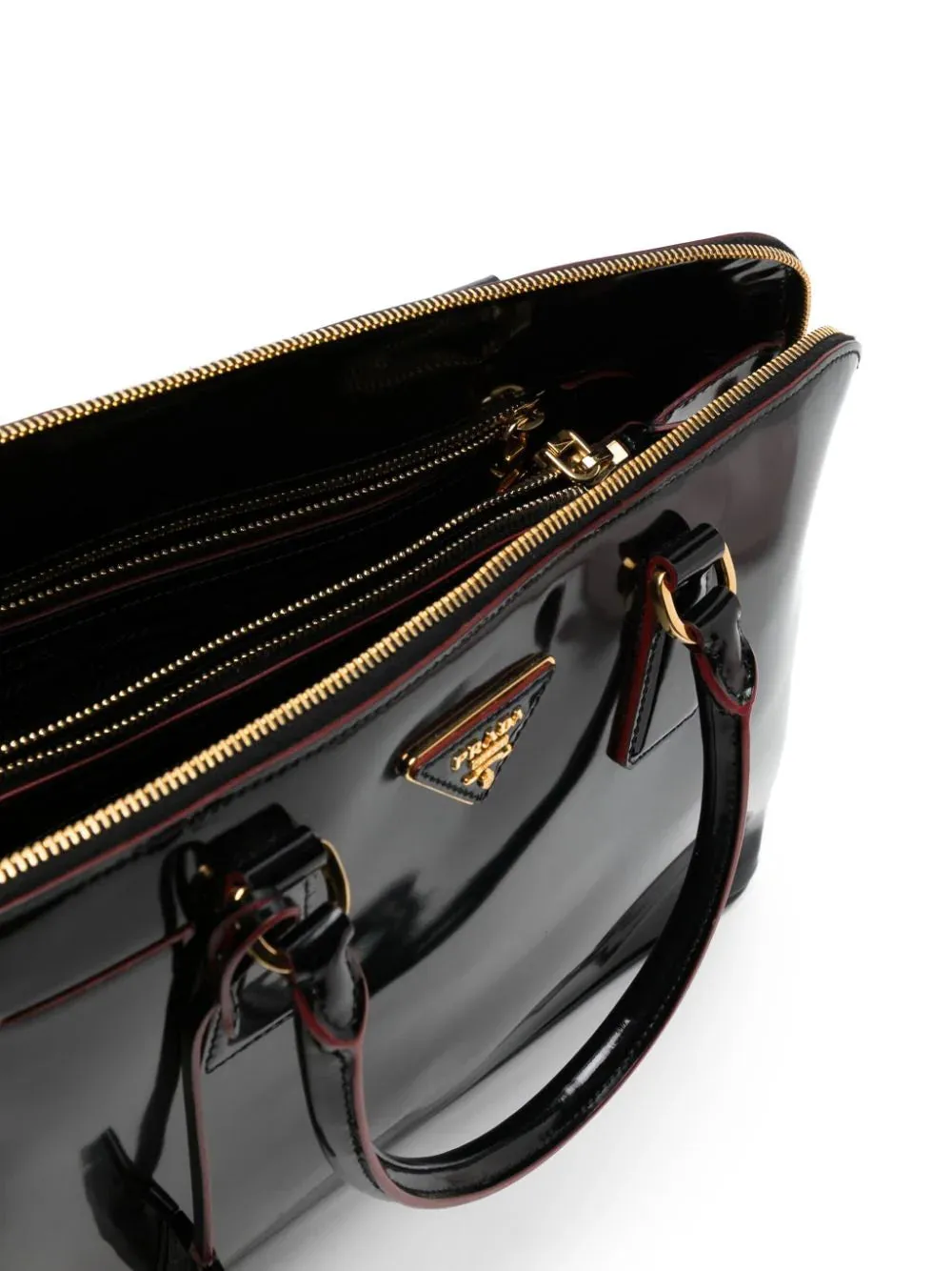 Patent Promenade Top Handle Bag