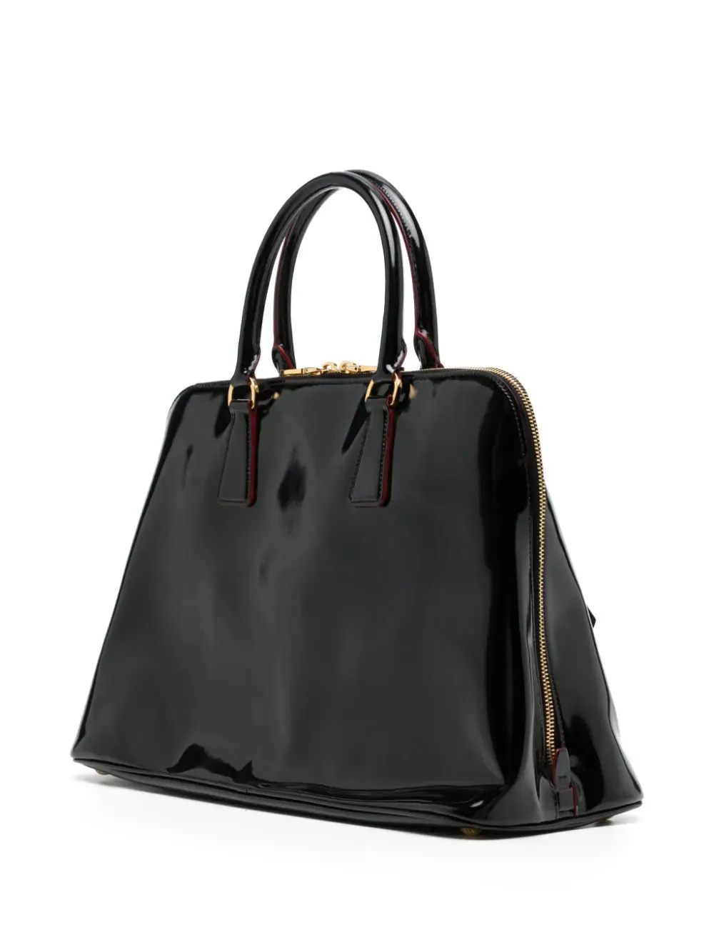 Patent Promenade Top Handle Bag