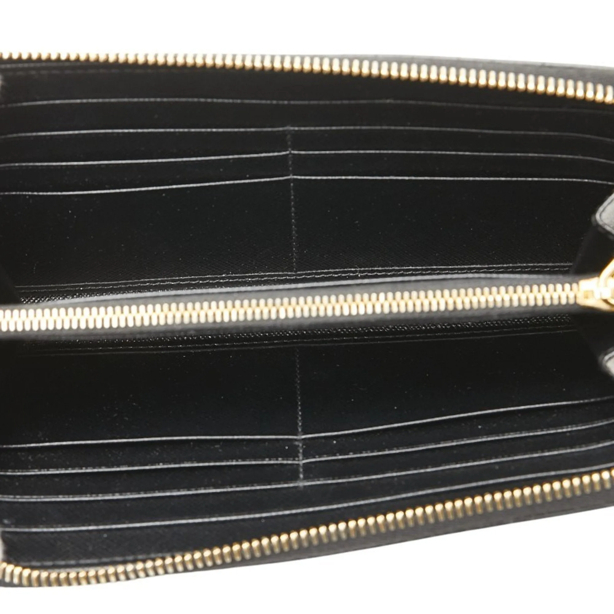 Prada Leather Long Wallet (Bi-Fold) (Pre-Owned)