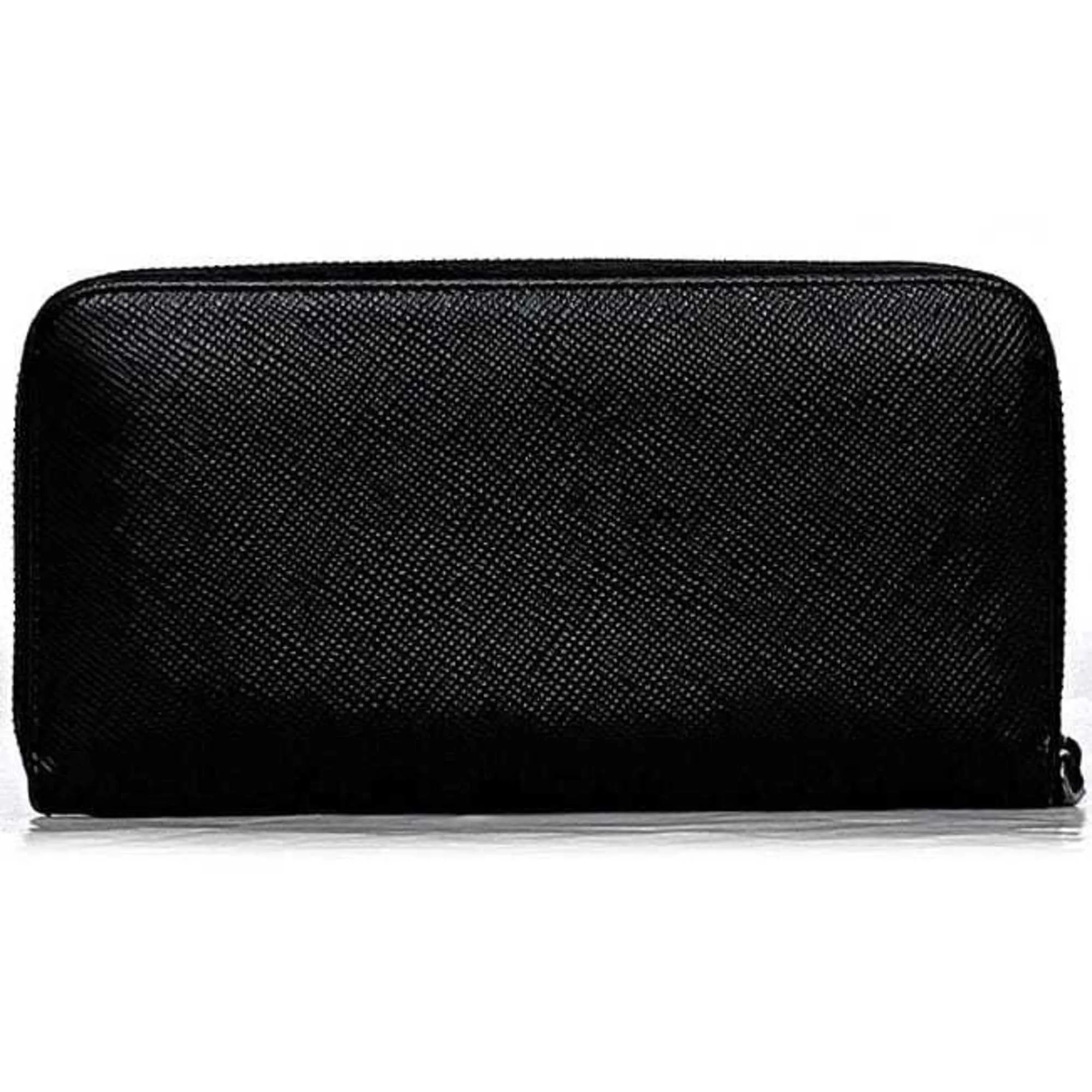 Prada  Leather Long Wallet (Bi-Fold) (Pre-Owned)