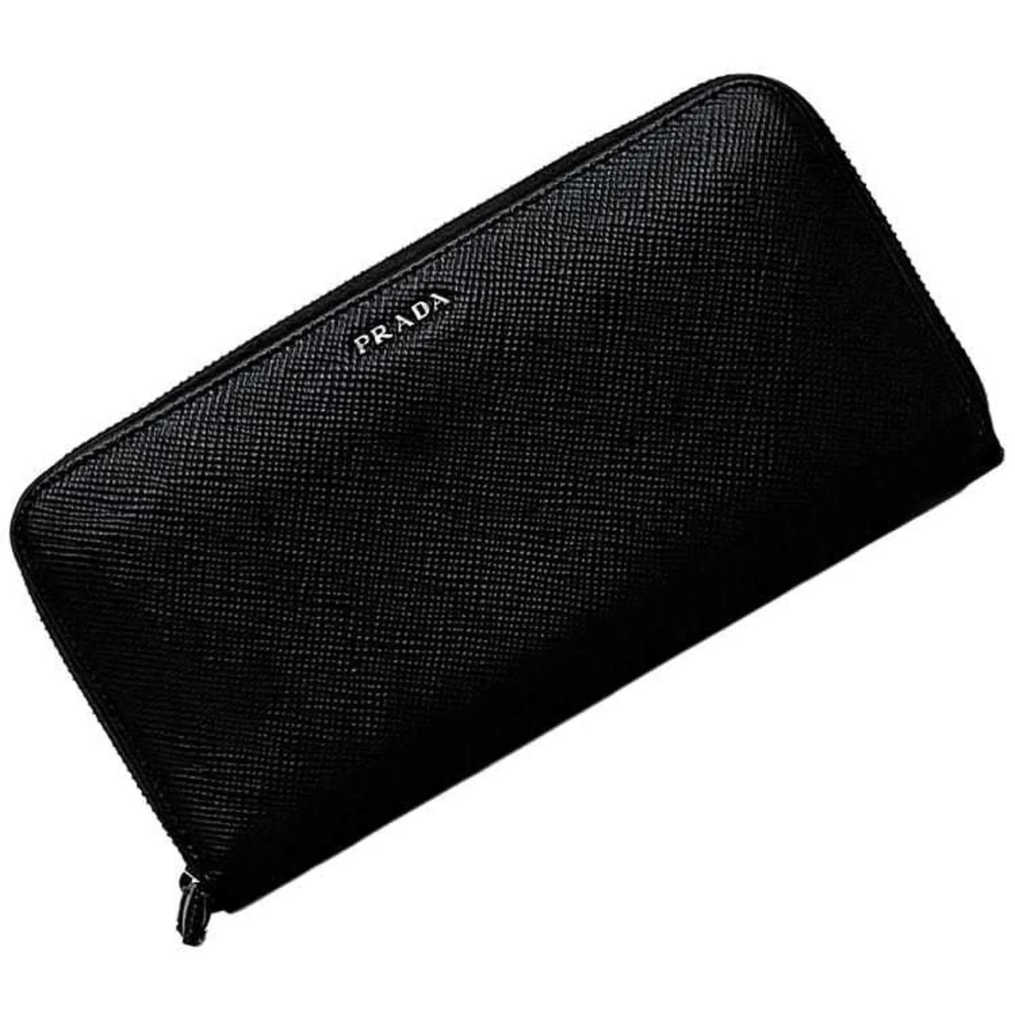 Prada  Leather Long Wallet (Bi-Fold) (Pre-Owned)