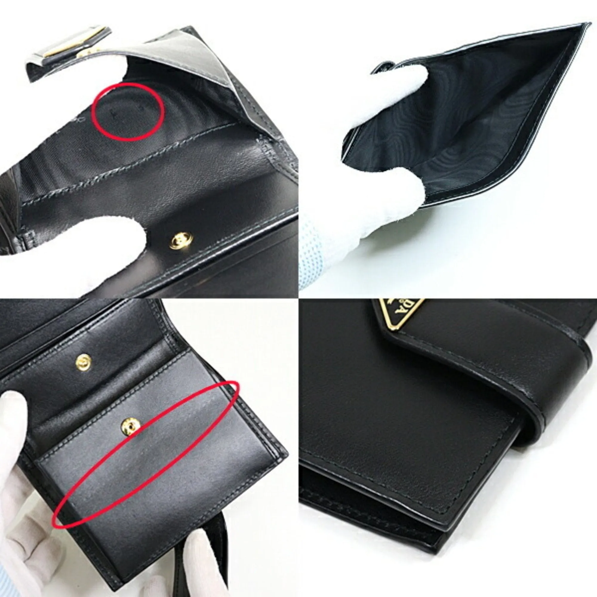 Prada Leather Wallet (Bi-Fold) (Pre-Owned)