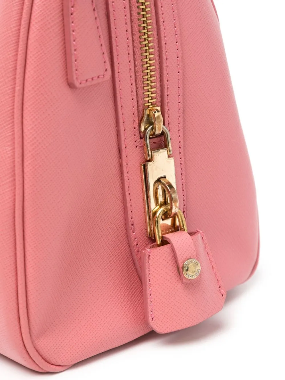 Promenade Pink Leather Handbag