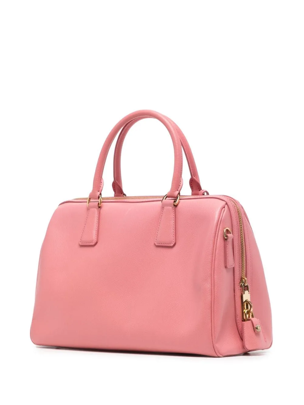Promenade Pink Leather Handbag