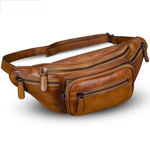 Purple Leather Womens Fanny Pack Hip Belt Bags Waist Bag Hip Bag Bum Bag for Women