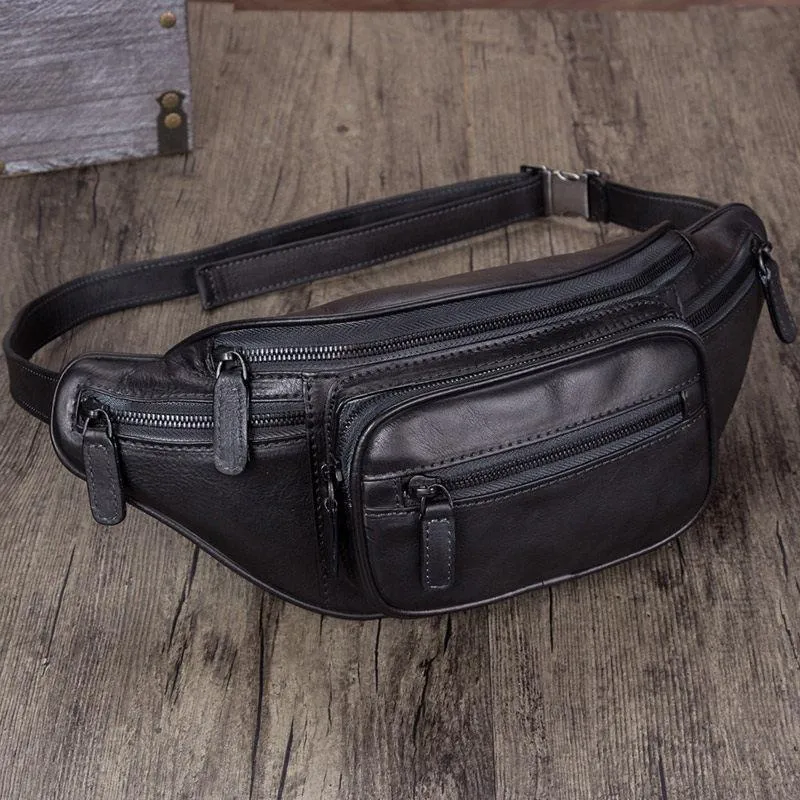 Purple Leather Womens Fanny Pack Hip Belt Bags Waist Bag Hip Bag Bum Bag for Women
