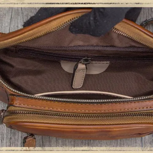 Purple Leather Womens Fanny Pack Hip Belt Bags Waist Bag Hip Bag Bum Bag for Women
