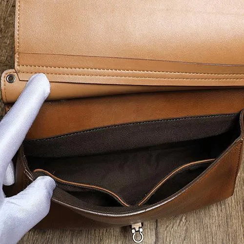 Red Vintage Womens Leather Satchel Handbags Brown Shoulder Bag Purses for Ladies