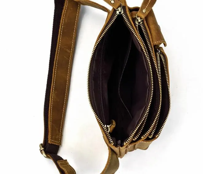 Retro and Cool LEATHER MENS FANNY PACK FOR MEN BUMBAG Vintage WAIST BAGS