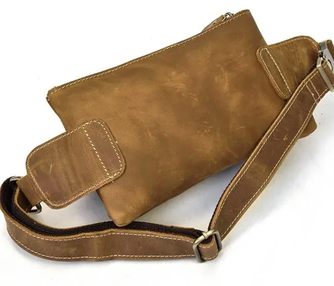 Retro and Cool LEATHER MENS FANNY PACK FOR MEN BUMBAG Vintage WAIST BAGS