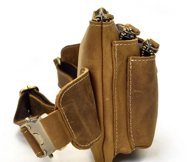 Retro and Cool LEATHER MENS FANNY PACK FOR MEN BUMBAG Vintage WAIST BAGS