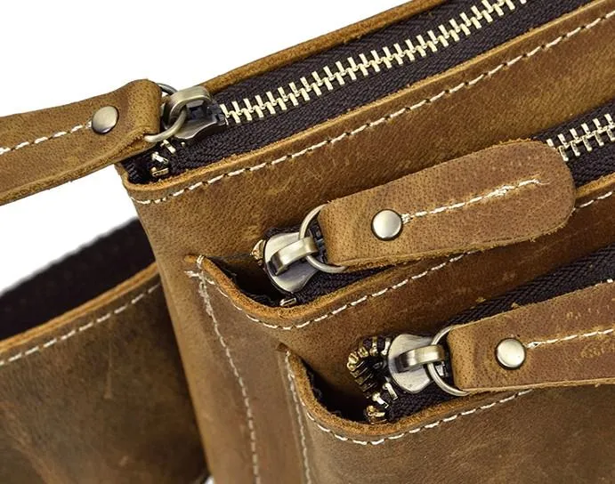 Retro and Cool LEATHER MENS FANNY PACK FOR MEN BUMBAG Vintage WAIST BAGS