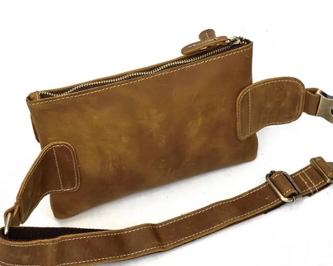 Retro and Cool LEATHER MENS FANNY PACK FOR MEN BUMBAG Vintage WAIST BAGS