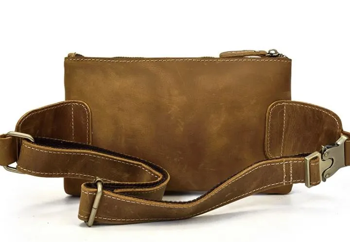 Retro and Cool LEATHER MENS FANNY PACK FOR MEN BUMBAG Vintage WAIST BAGS