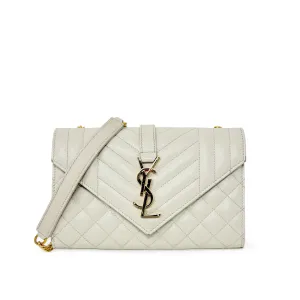 Saint Laurent Blanc Vintage Small Envelope Bag