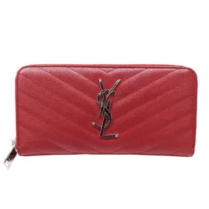 Saint Laurent  Color Suede Bill Wallet (Bi-Fold) (Pre-Owned)