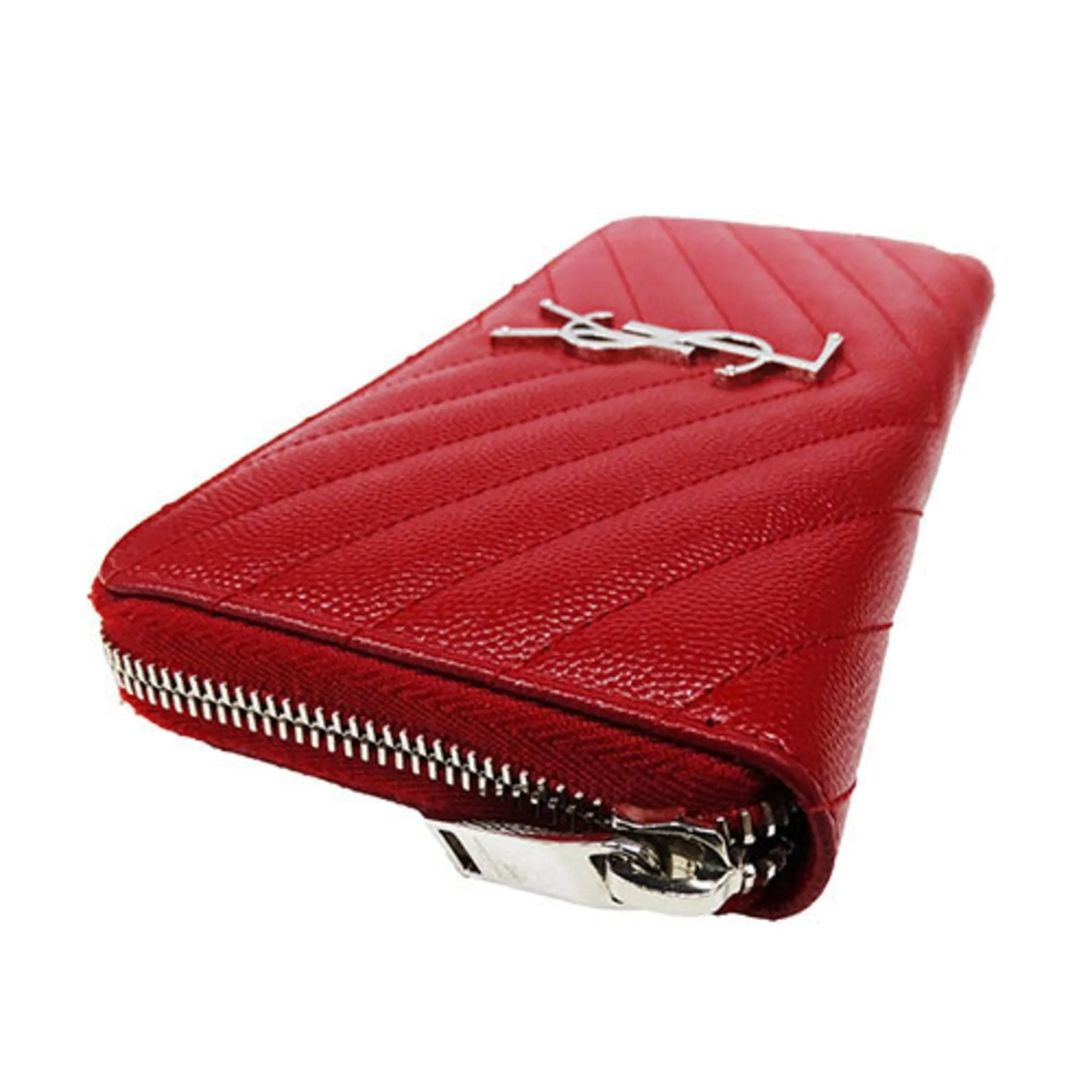 Saint Laurent  Color Suede Bill Wallet (Bi-Fold) (Pre-Owned)