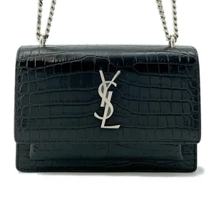 Saint Laurent Leather Chain/Shoulder Wallet (Pre-Owned)