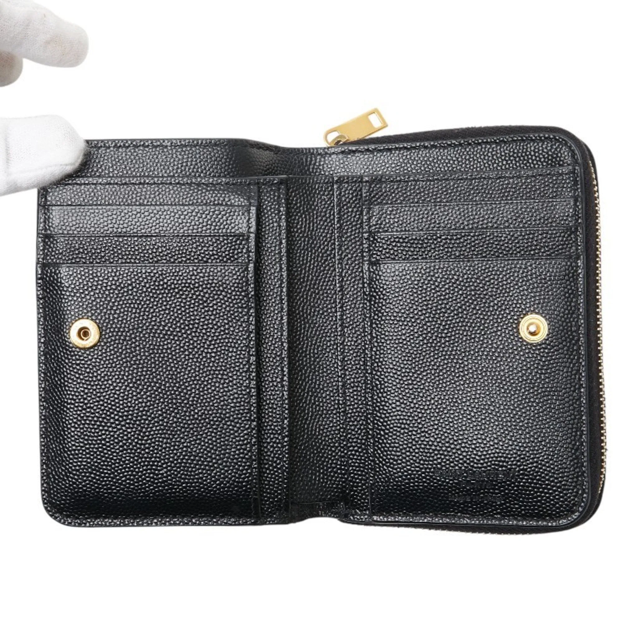 Saint Laurent  Leather Wallet (Bi-Fold) (Pre-Owned)