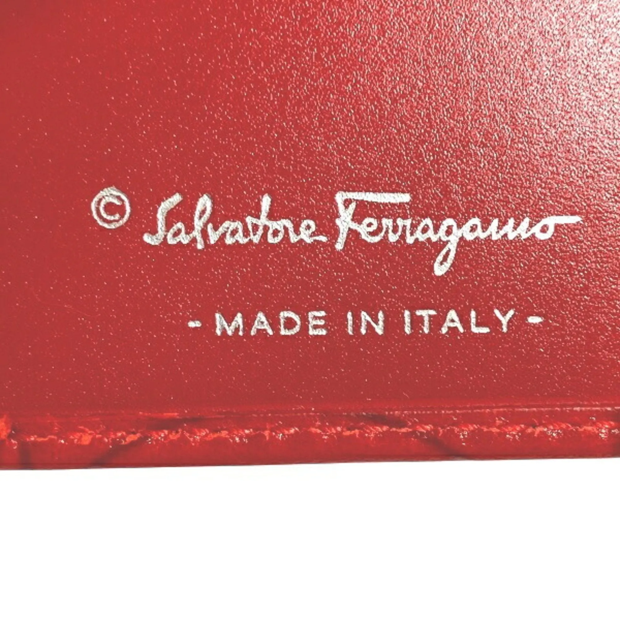 Salvatore Ferragamo Leather Long Wallet (Bi-Fold) (Pre-Owned)