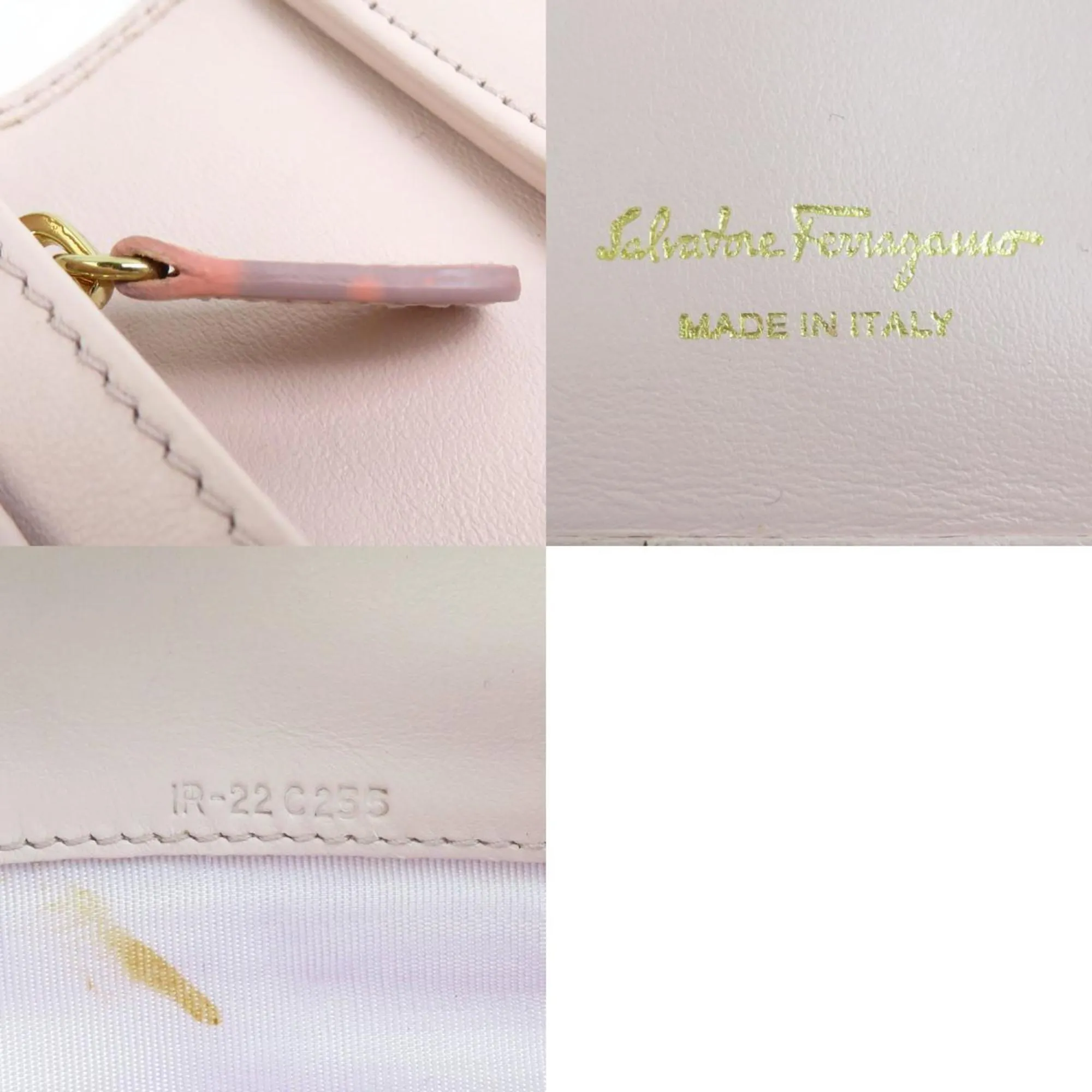 Salvatore Ferragamo Leather Long Wallet (Bi-Fold) (Pre-Owned)
