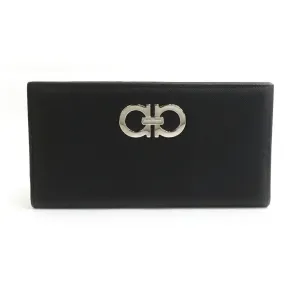 Salvatore Ferragamo Leather Long Wallet (Bi-Fold) (Pre-Owned)