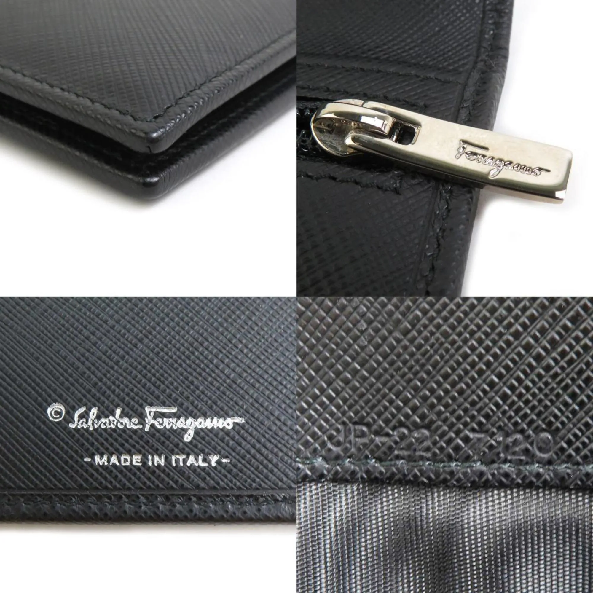Salvatore Ferragamo Leather Long Wallet (Bi-Fold) (Pre-Owned)