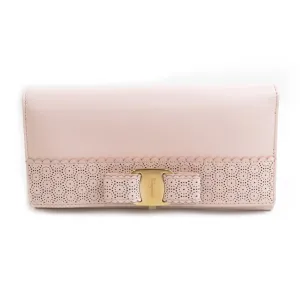 Salvatore Ferragamo Leather Long Wallet (Bi-Fold) (Pre-Owned)