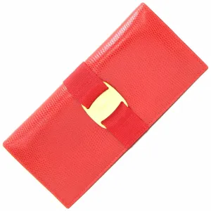 Salvatore Ferragamo Vara Leather Long Wallet (Bi-Fold) (Pre-Owned)