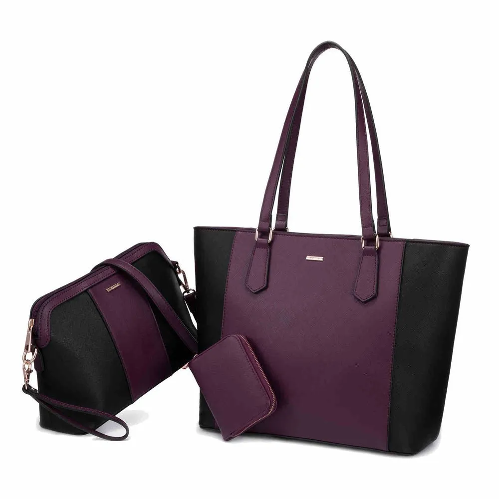 Satchel, Purse and handbag for women SET 3PCS