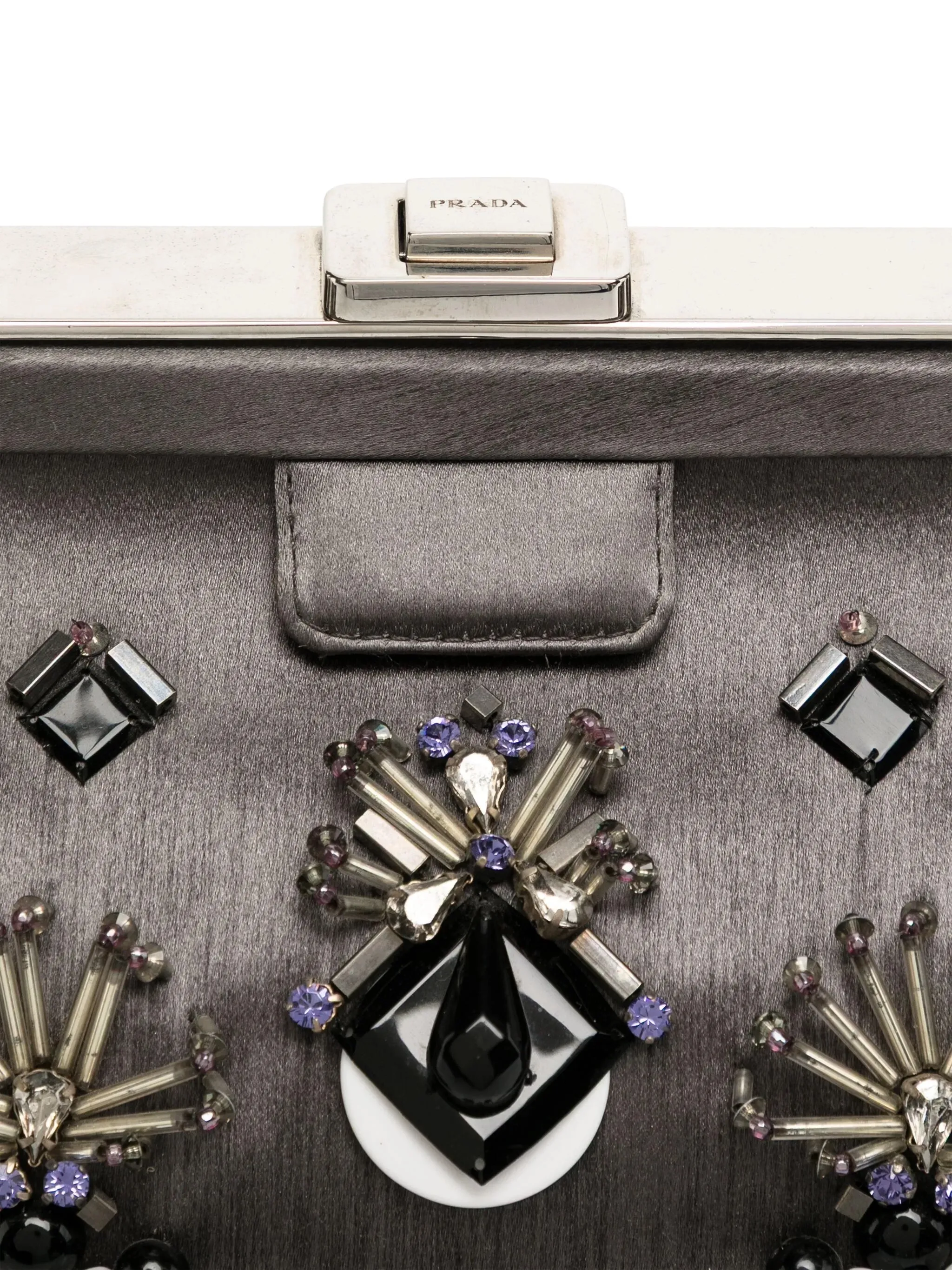 Satin Raso Embellished Ricamo Doctor's Bag