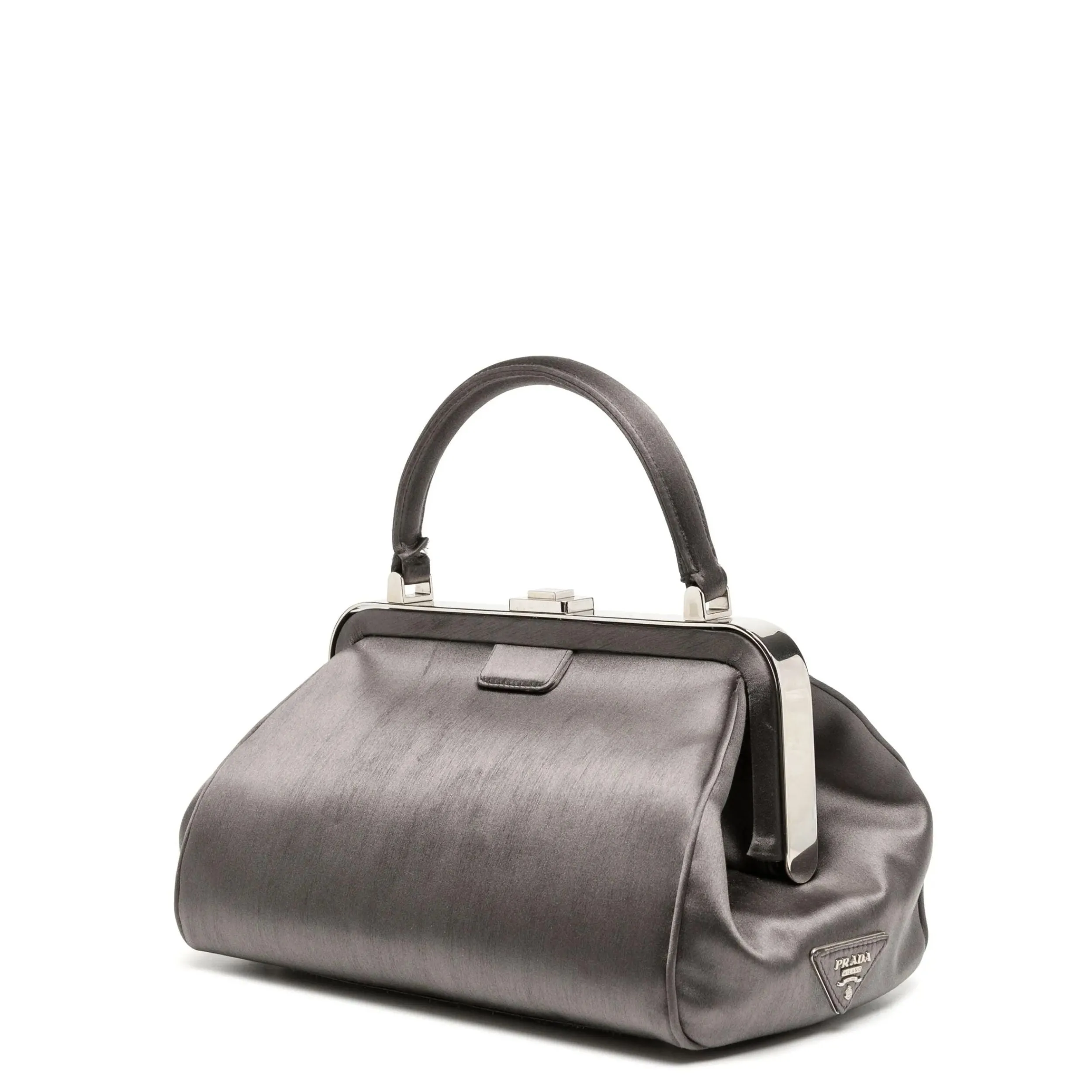 Satin Raso Embellished Ricamo Doctor's Bag