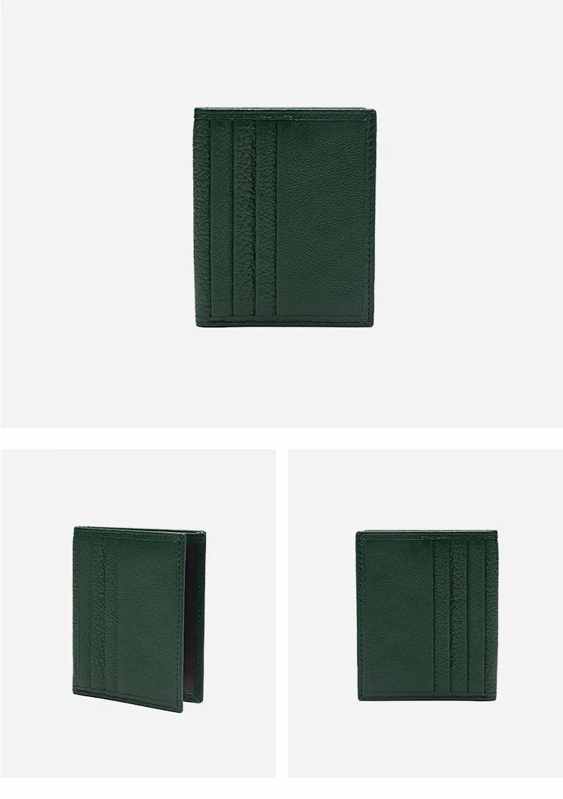 Slim Women Black Leather Card Holder Small Card Wallet Card Holder Credit Card Holder For Women