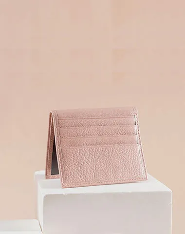 Slim Women Black Leather Card Holder Small Card Wallet Card Holder Credit Card Holder For Women