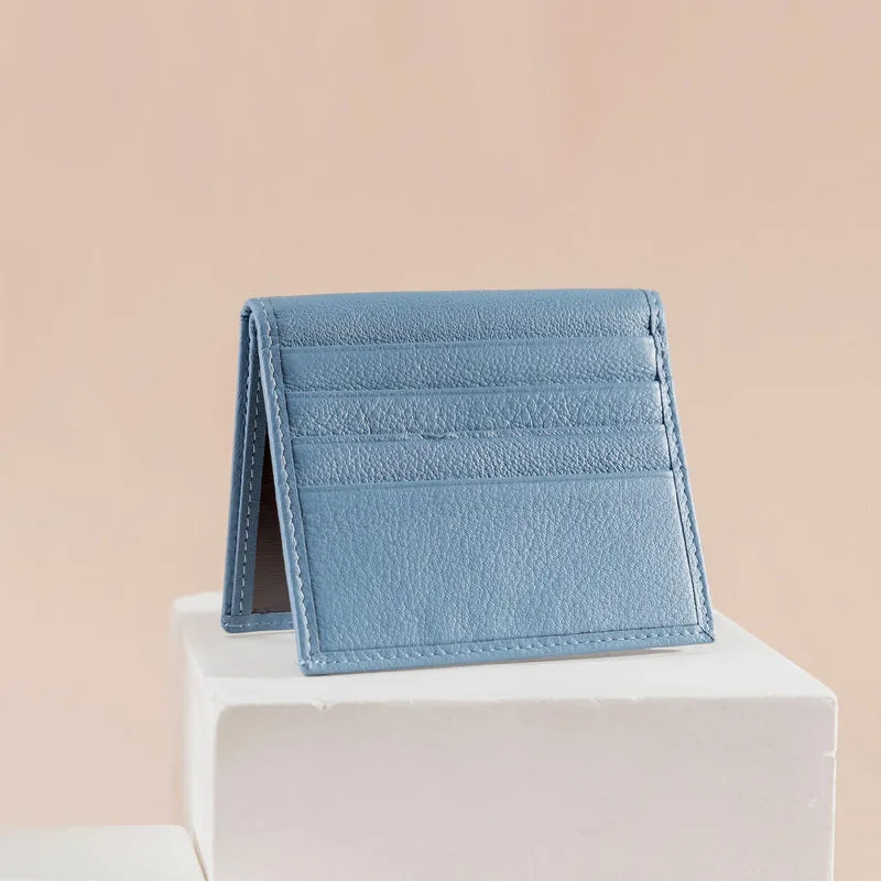 Slim Women Black Leather Card Holder Small Card Wallet Card Holder Credit Card Holder For Women