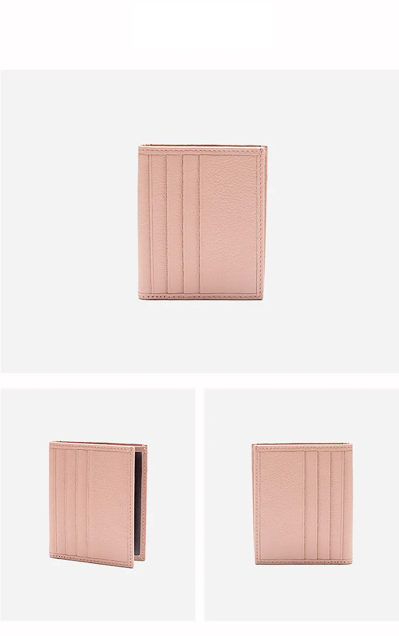 Slim Women Leather Card Holder Small Card Wallet Card Holder Credit Card Holder For Women