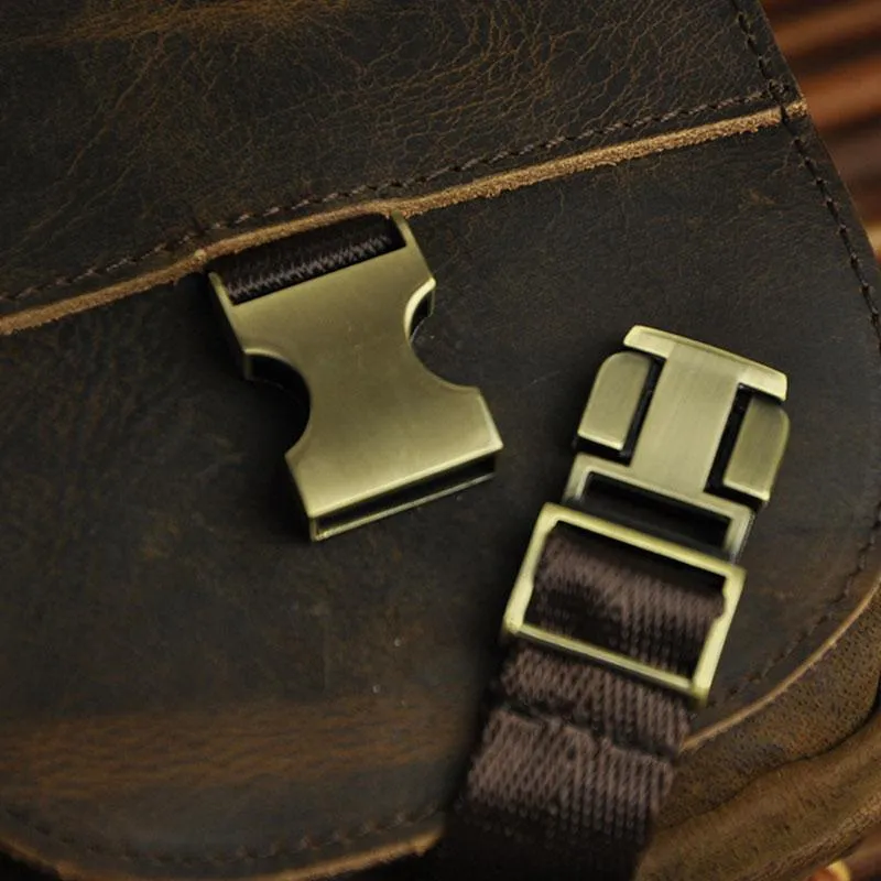 Small Mens Leather Belt Pouch Holster Belt Cases Cell Phone Waist Pouch for Men