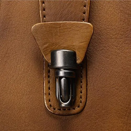 Small Vintage Brown Womens Leather Bucket Handbag Red Leather Bucket Shoulder Purse for Ladies