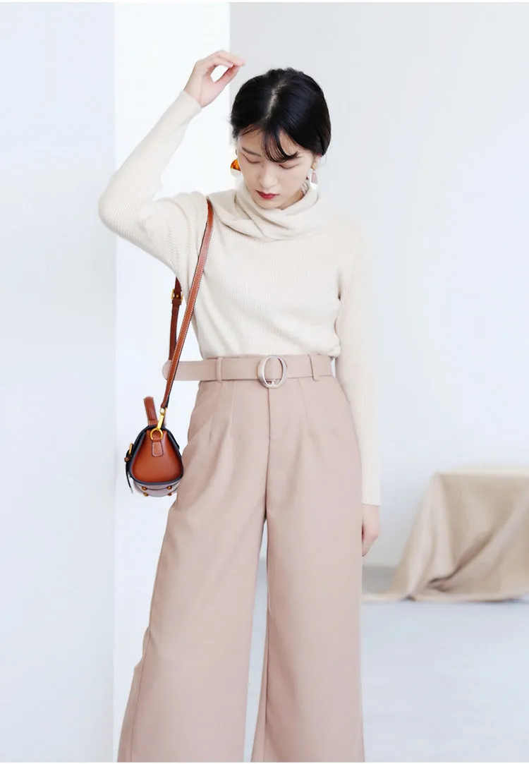 Stylish LEATHER WOMENs Barrel Handbags SHOULDER BAGs Purse FOR WOMEN