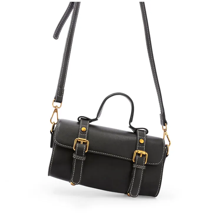 Stylish LEATHER WOMENs Barrel Handbags SHOULDER BAGs Purse FOR WOMEN