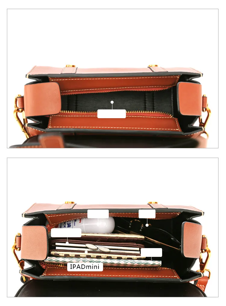 Stylish LEATHER WOMENs Barrel Handbags SHOULDER BAGs Purse FOR WOMEN
