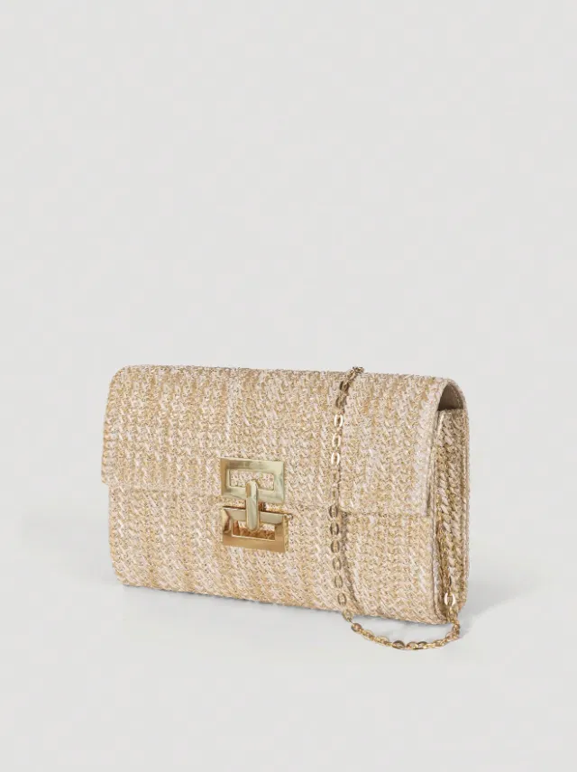 Sunset Stroll Woven Clutch