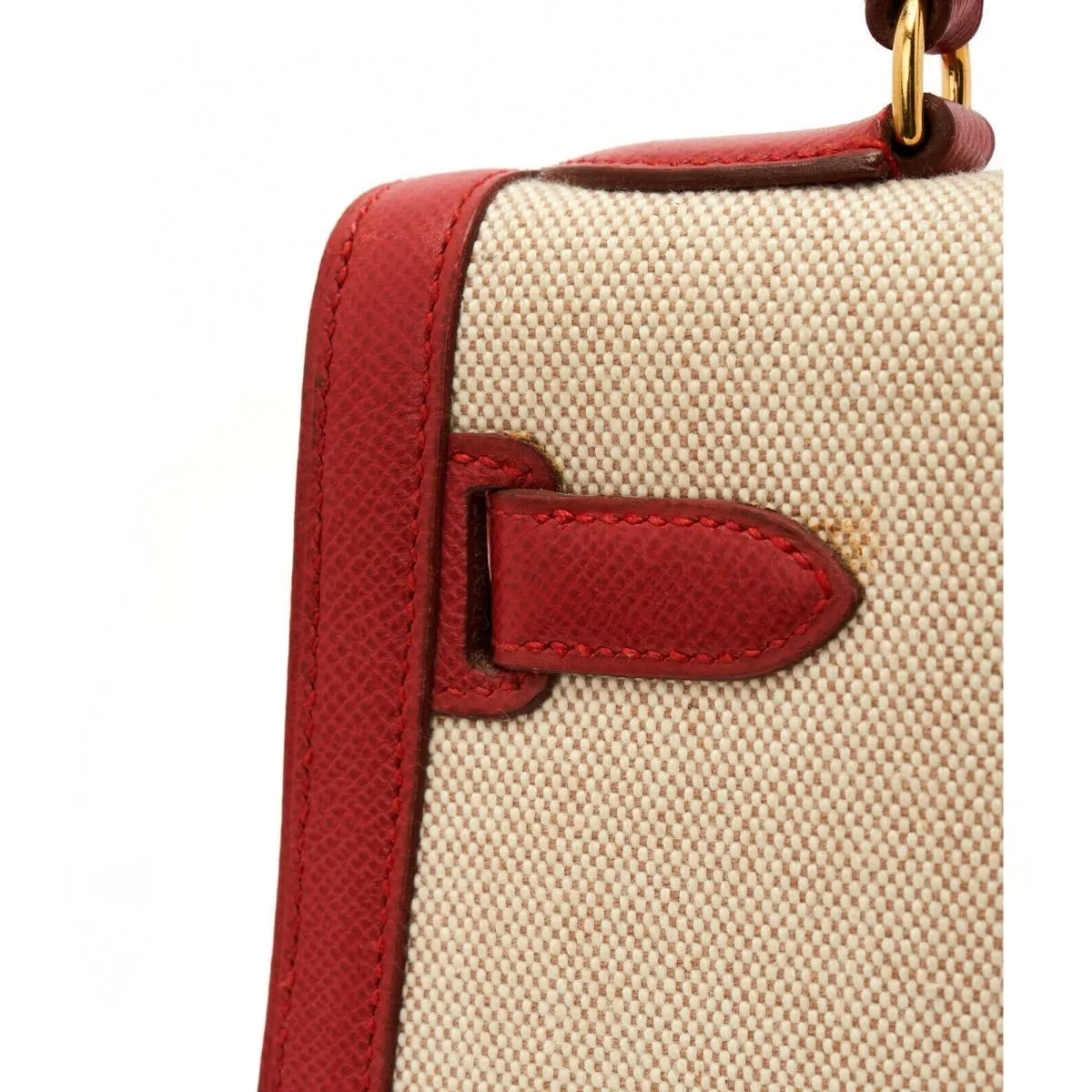 Toile Rouge 32cm Kelly Bag
