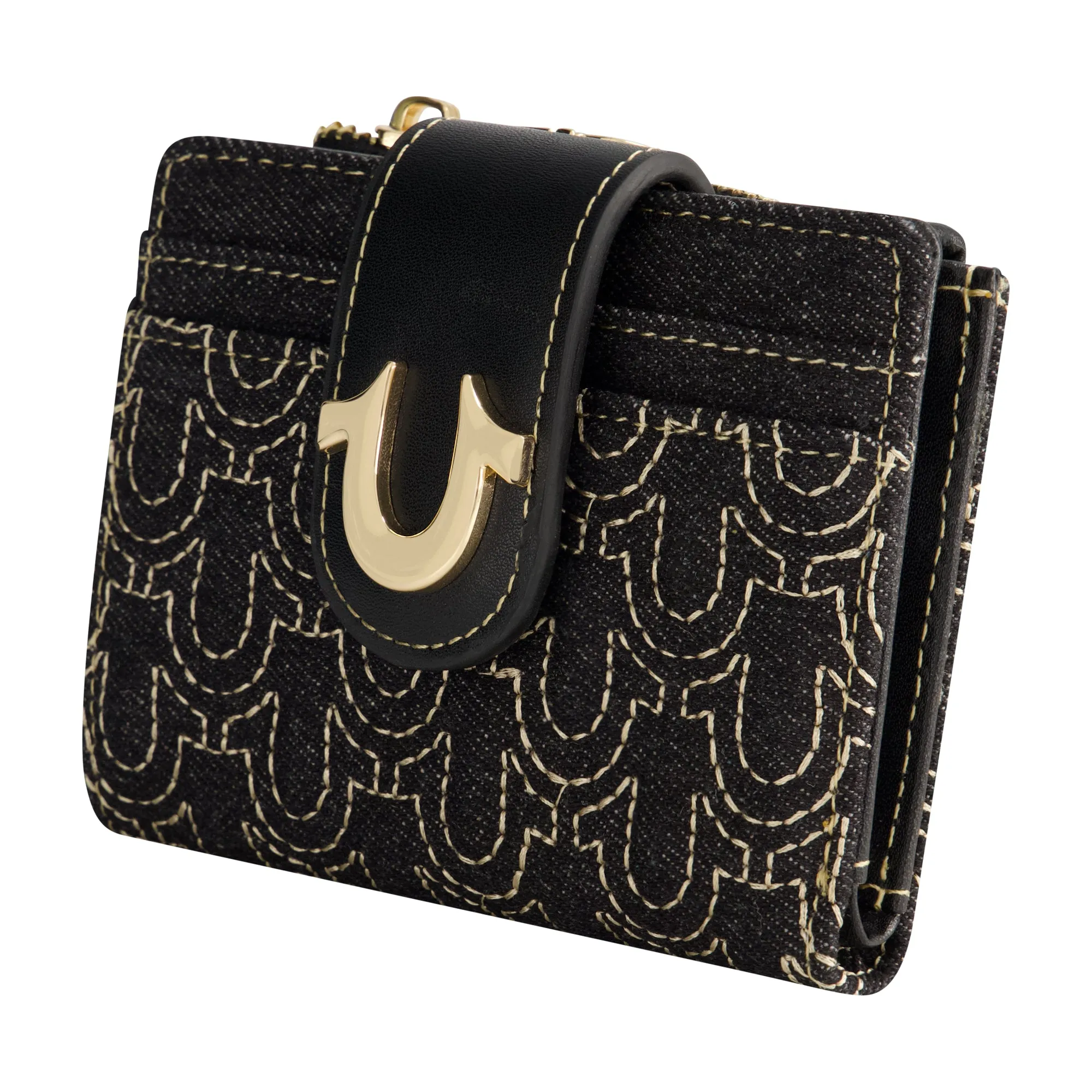 True Religion Horseshoe Quilted Small Wallet