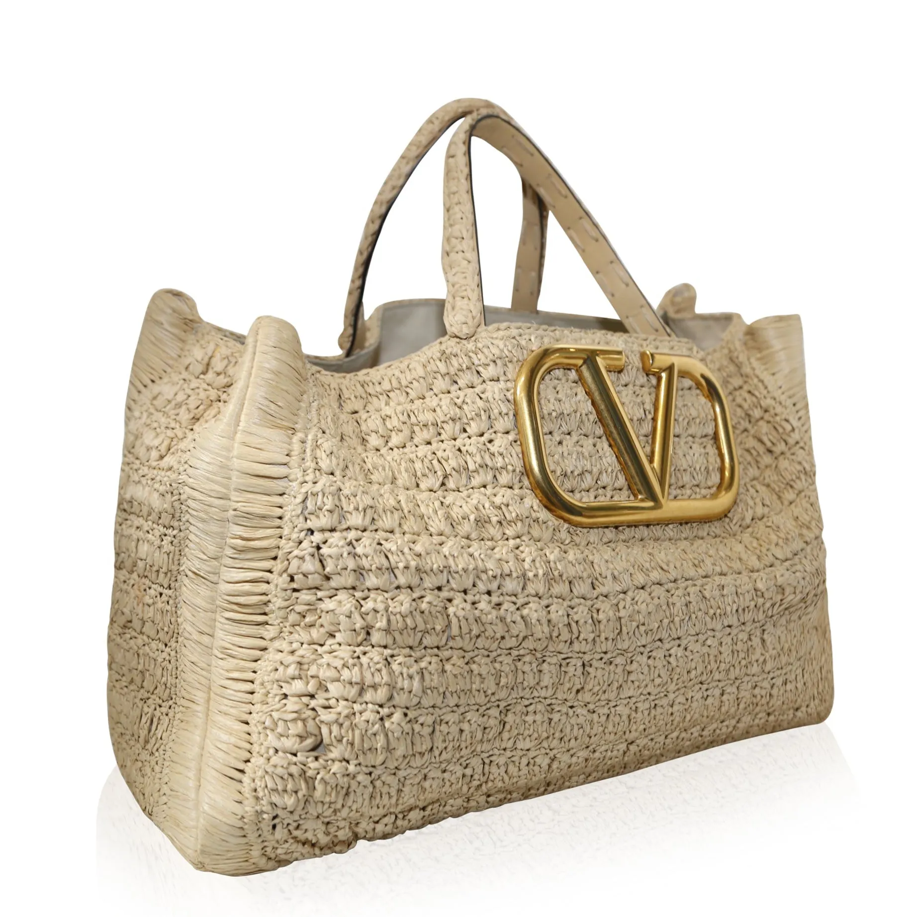 Valentino Crochet Tote Bag