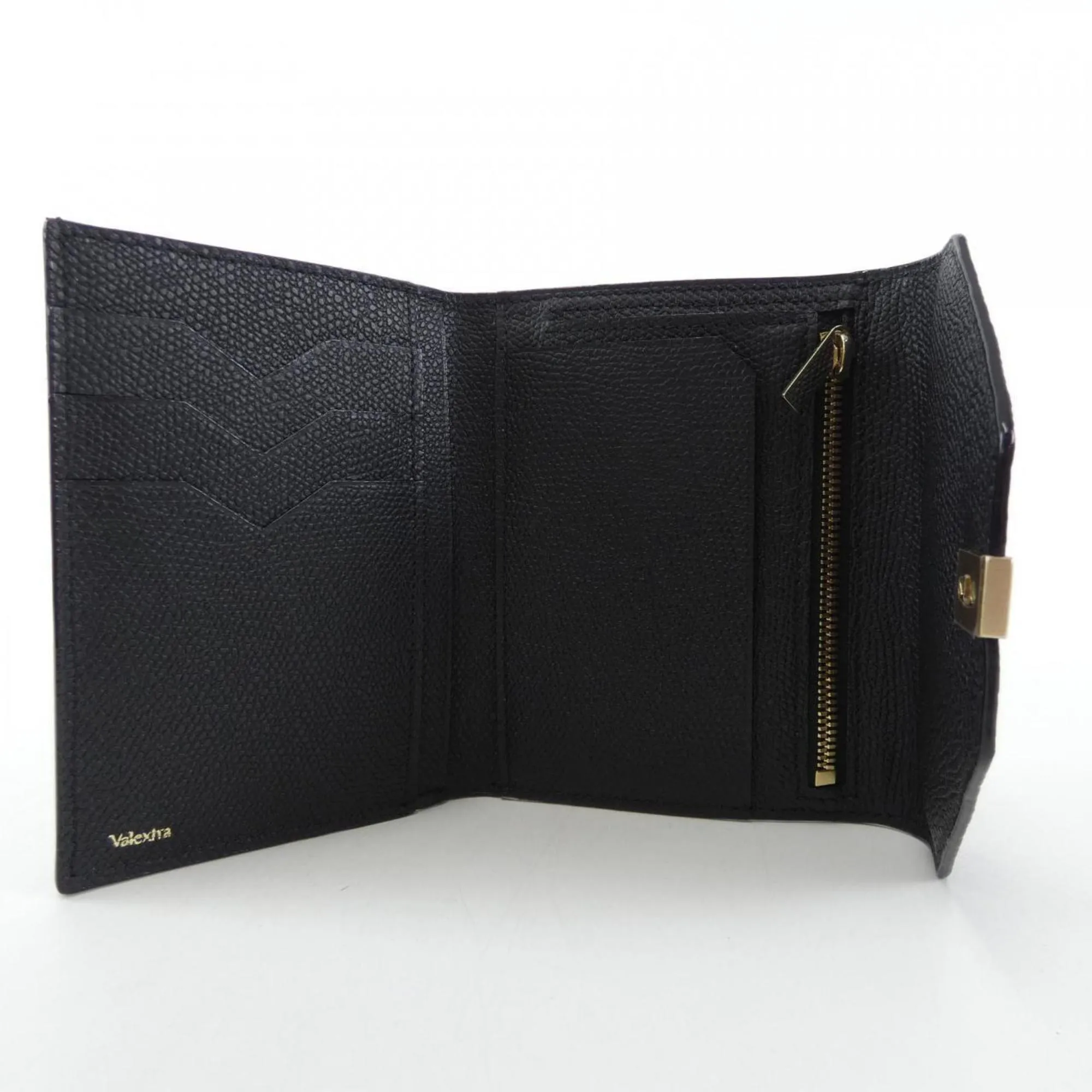 Valextra Leather Wallet (Tri-Fold) (Pre-Owned)